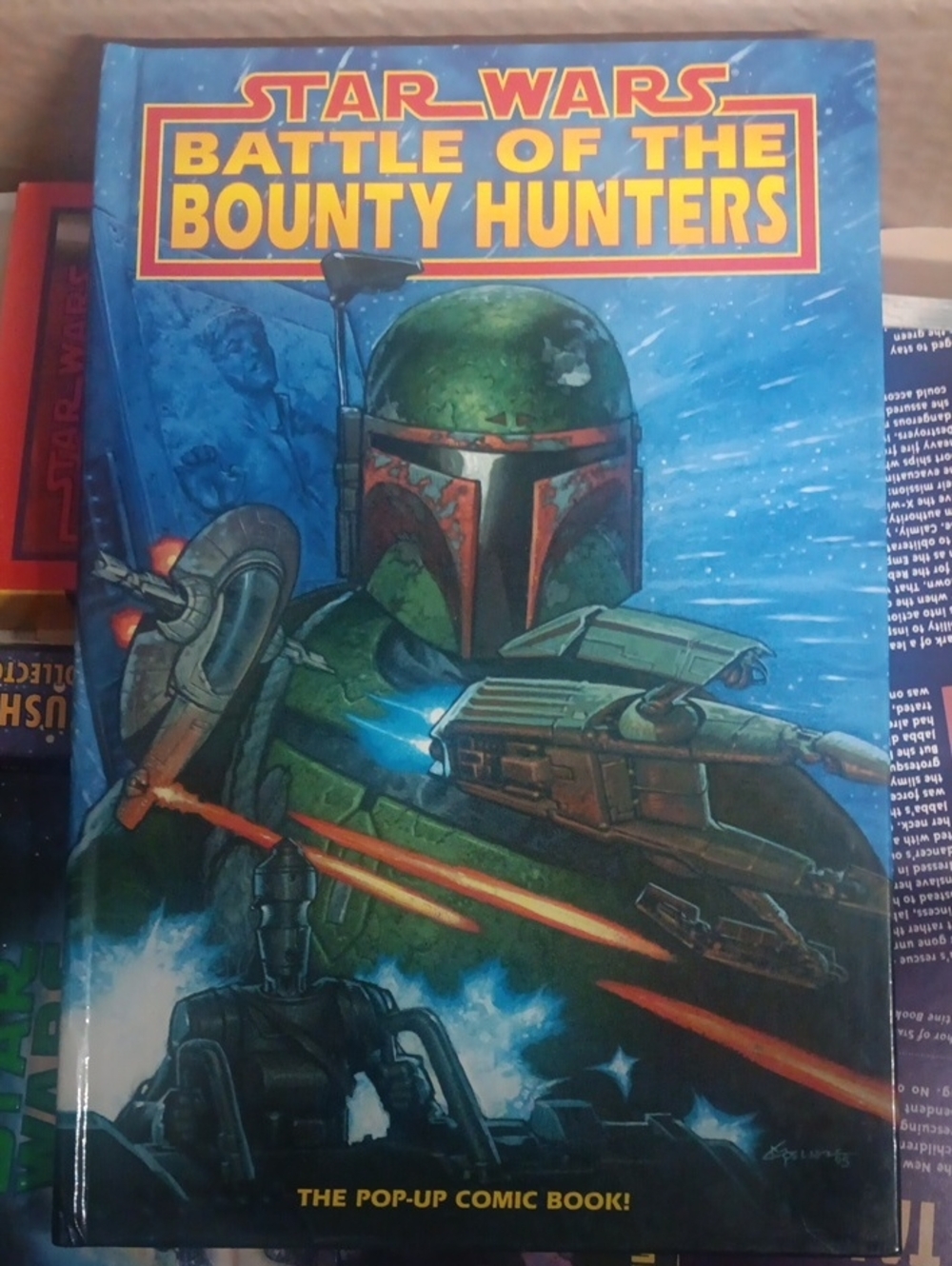 Vtg Collector's item- Star Wars- BATTLE OF THE BOUNTY HUNTERS pop-up Comic Book